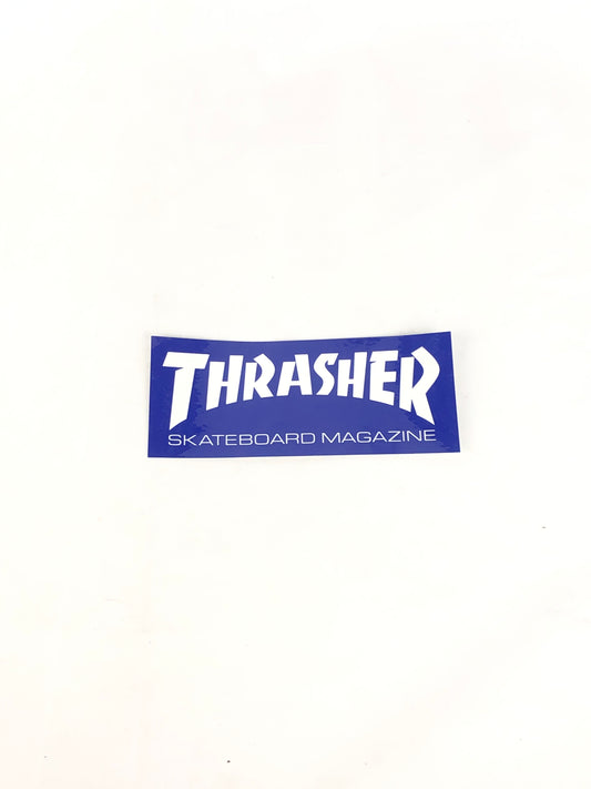 Thrasher Skateboard Magazine Blue White 6" x 2.5" Sticker