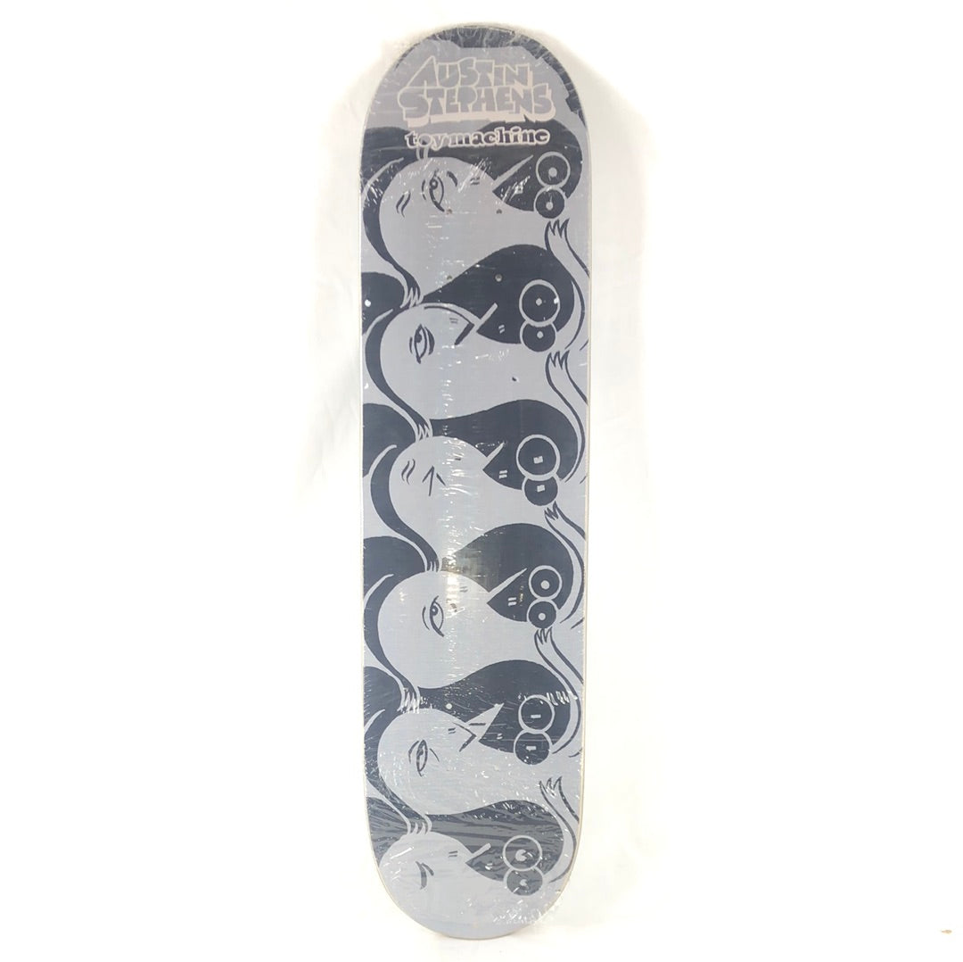 Toy Machine Austin Stephens Turtle Boy Head Black/Grey 7.75" Skateboard Deck