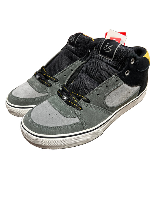 ES Square One Mid Black Grey Yellow US Mens Size 10 Classic Shoes
