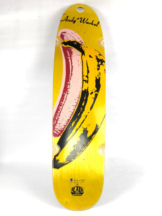 Alien Workshop Andy Warhol Banana Yellow 9'' Skateboard Deck