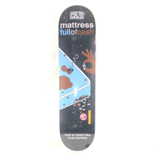 Enjoi Louie Barletta Mattress Full Of Cash Black/Blue 8" Skateboard Deck