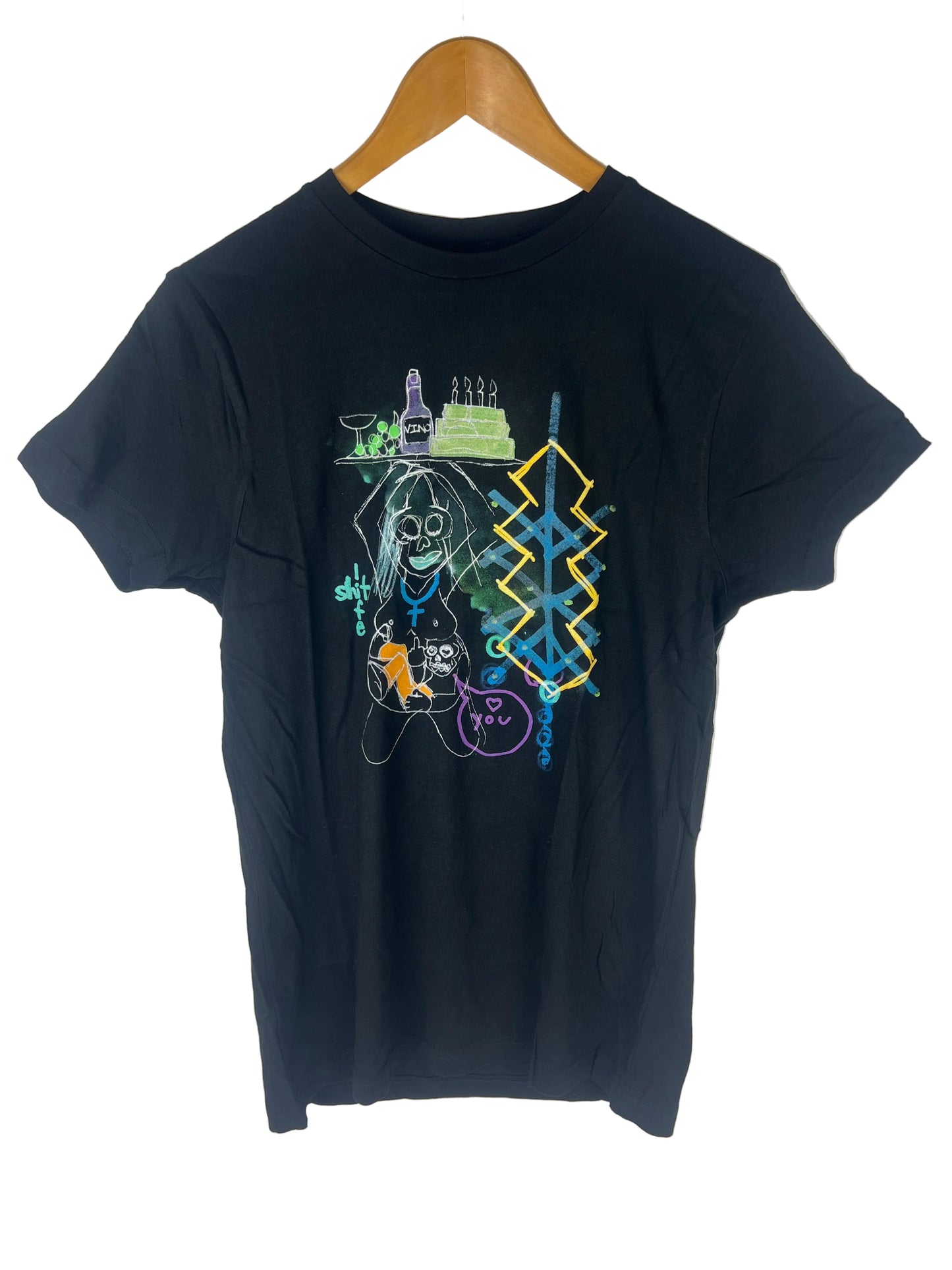 Deathwish Strictly Deathwish Black Multi Size S S/s Vintage Shirt