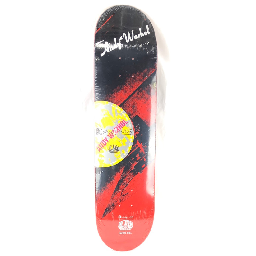 Alien Workshop Jason Dill X Andy Warhol Visual Arts Red/Black 8.2'' Skateboard Deck 2010