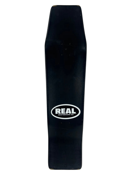 Real Peter Ramondetta Crazy Train Coffin Black White Red Size 8.375" X 30.25" Vintage NOS Shaped Cruiser Deck