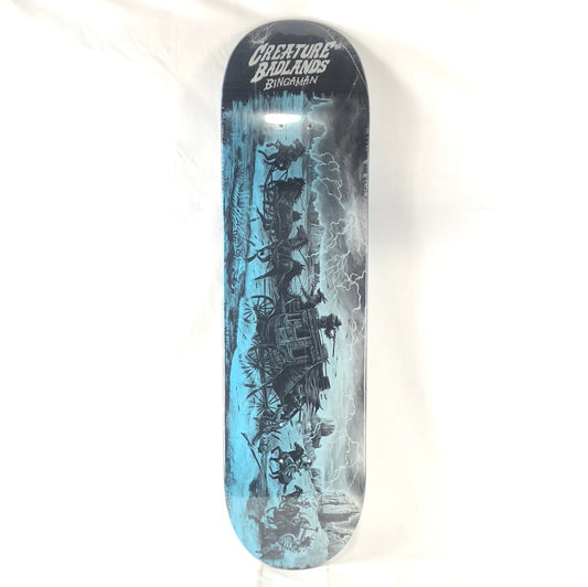 Creature/Badlands Taylor Bingaman Blue/Black/White Size 8.375 Skateboard Deck