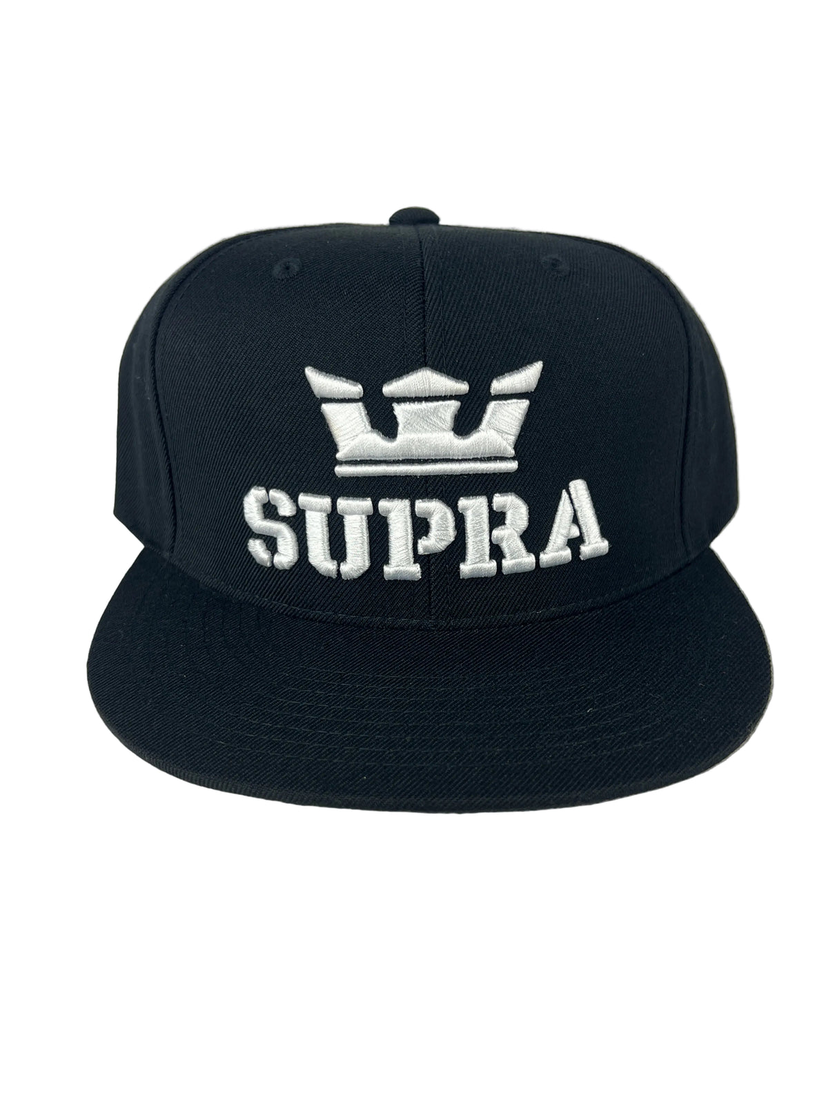 Supra Above Crown White Black One Size Fits All Vintage Snapback Hat