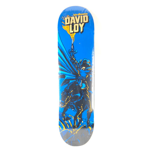 Birdhouse David Loy Dark Knight On A Horse Blue/Black/Yellow Size 8.25 Skateboard Deck