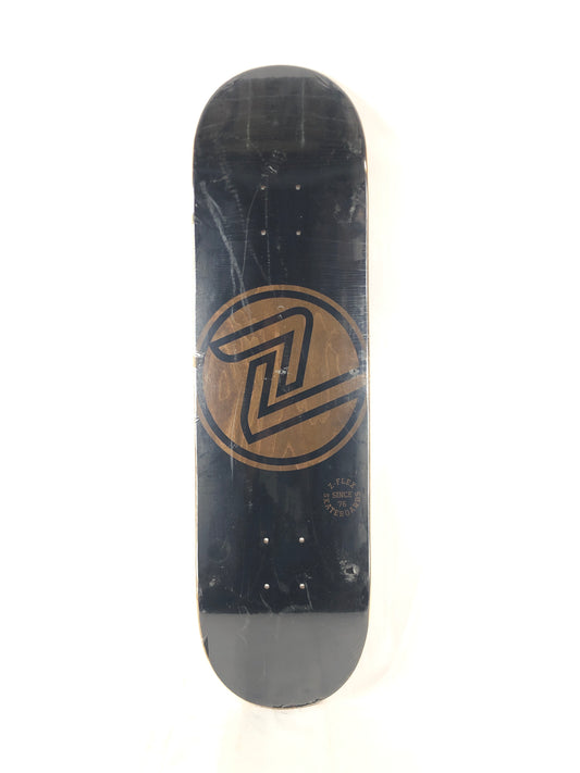 Z Flex Logo Black Blank Brown Size 8.25 Skateboard Deck