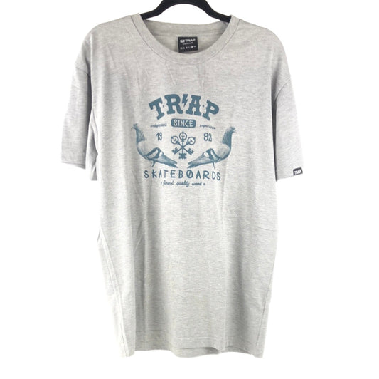 Trap Chest Logo Grey Blue Size XL S/s Shirt