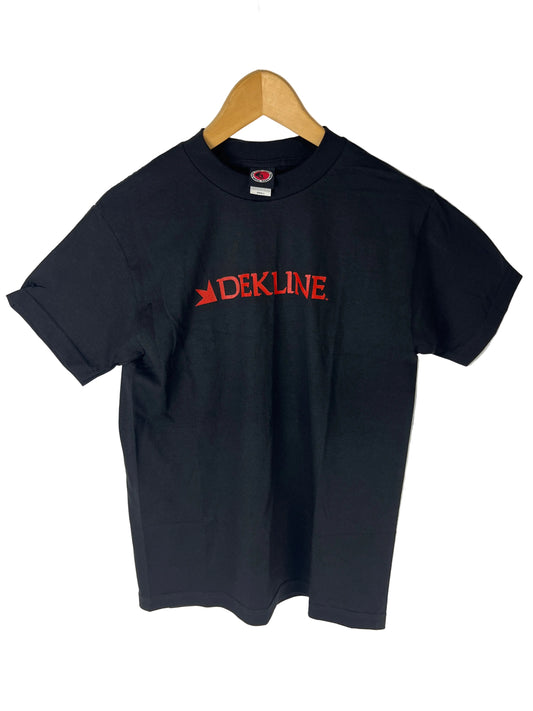 Dekline Black Red Dekline Logo Size S S/s Vintage Shirt