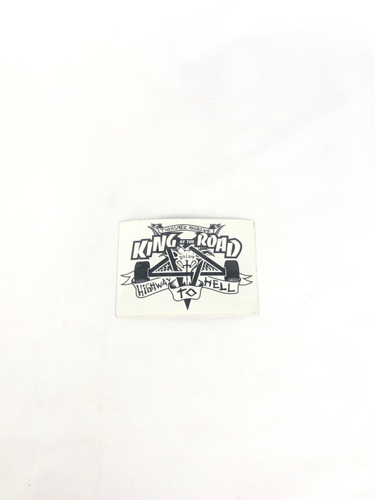 Thrasher Magazine Highway To Hell 2004 Clear Black 4.25" x 3" Sticker