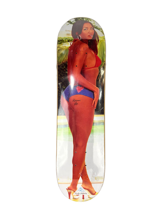 Pacific Skateshop Keeani Lei Photo Multi Size 8.0" Vintage NOS Deck