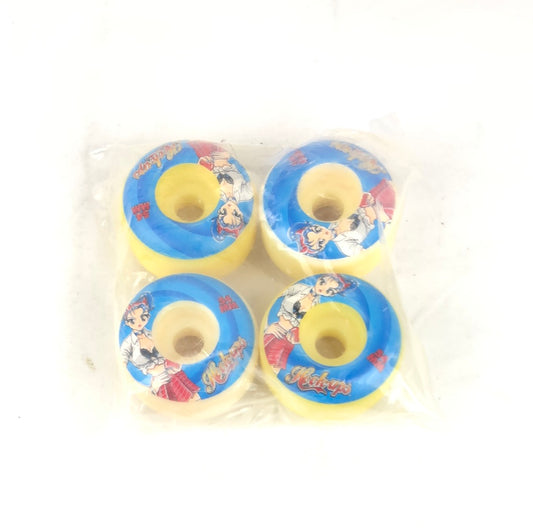Hook-Ups Anime Graphic Blue Red White 54mm Skateboard Wheels