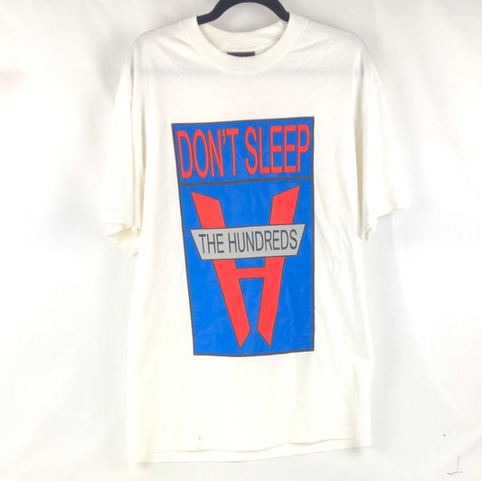 The Hundreds Venture Colab Chest and Back Logo White Red Blue Size L S/s Shirt