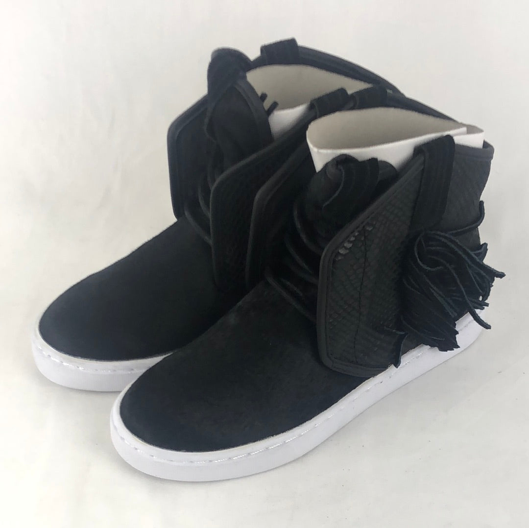 Supra Women Western Black Snake White U.S. Mens Size 6