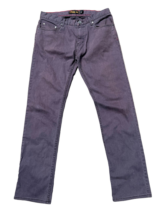 Emerica Jerry Hsu Grey Washed Denim Size 33 Vintage Pants