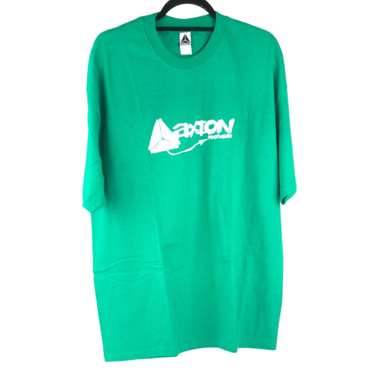 Axion Chest Logo Green White Size XL S/s Shirt