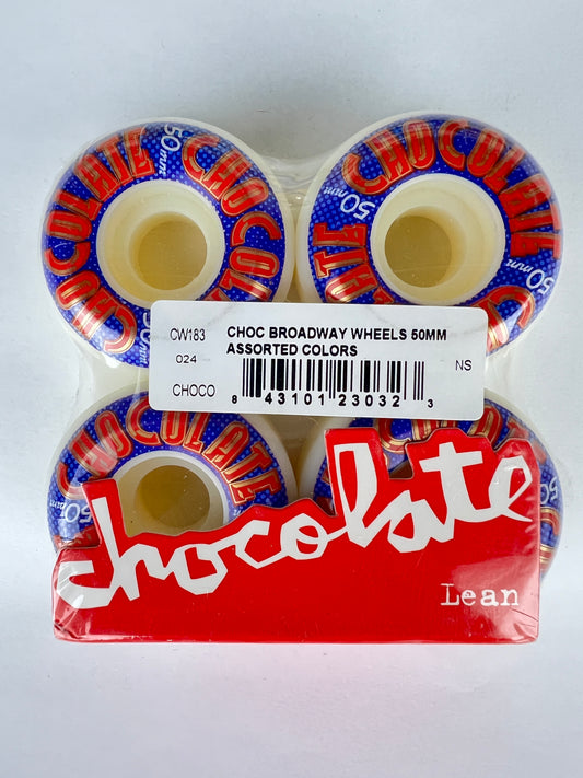 Chocolate Lean Broadway Red Gold Blue White Size 50MM Vintage NOS Wheels