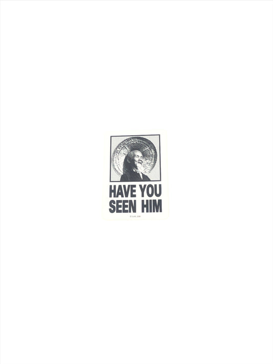 Powell Peralta Have You Seen Him Animal Chin White Black 4.25" x 2.75" Sticker