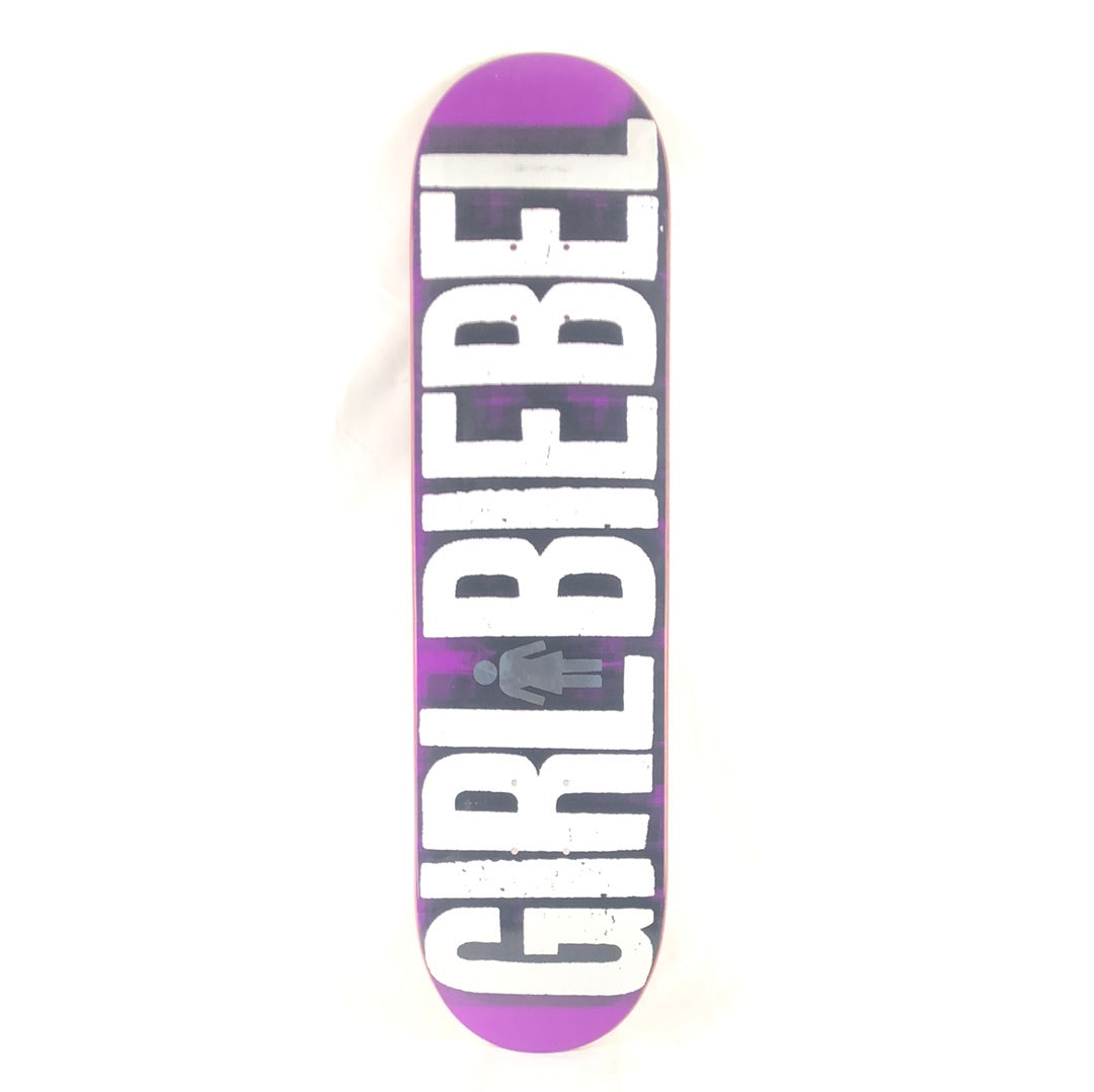 Girl Brandon Biebel Purple White 7.8" Skateboard Deck