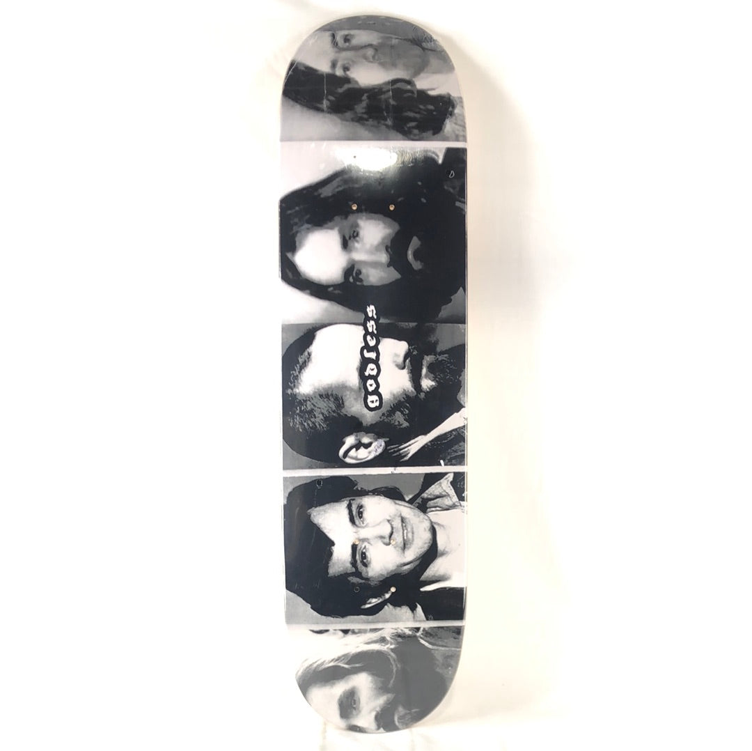 godless Charles Manson Black/White Size 8.25 Skateboard Deck