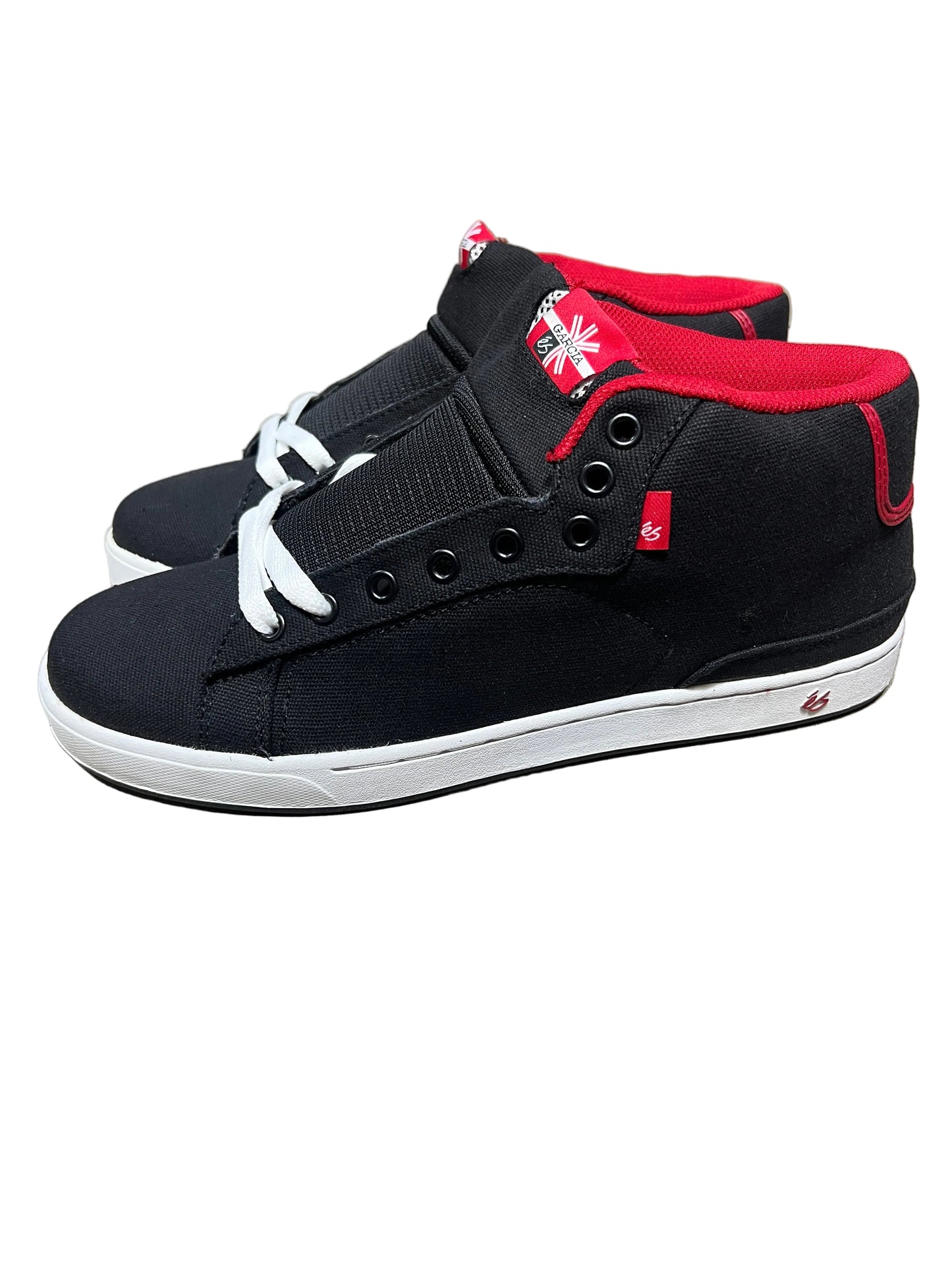 ES Danny Garcia Hi Black White Red 2007 US Mens Size 10.5 Classic Shoes