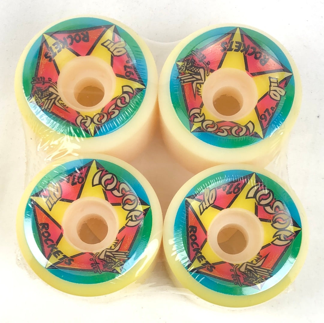 OJ Hosoi Rockets Green Blue Red Yellow Black 61mm 97 Durometer Skateboard Wheels