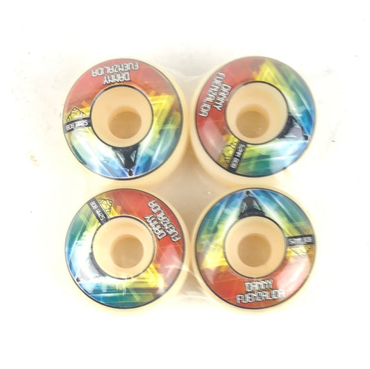 Satori Danny Fuenzalida Meditate Graphic Black White Multi Color 52mm 80B Skateboard Wheels
