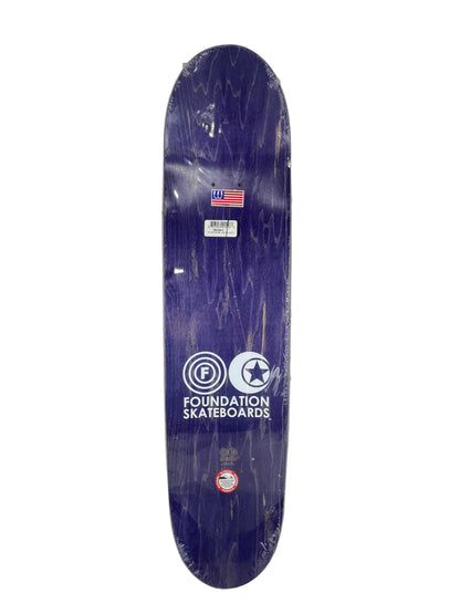 Foundation Spiral Vertigo Black White Size 8.0" Vintage NOS Deck