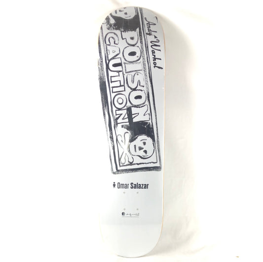 Alien Workshop Omar Salazar Andy Warhol Poison White/Black 8.25" Skateboard Deck dp