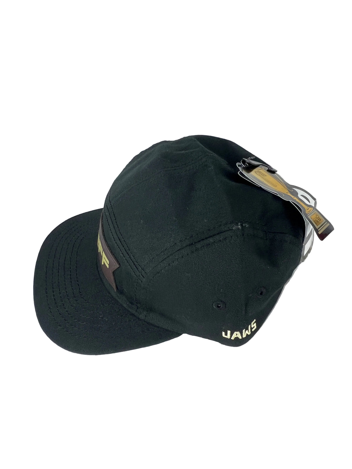 NEFF Aaron Homoki Jaws Signature Thick NEFF Patch Black Brown Tan One Size Fits All Vintage Strapback 5 Panel Hat