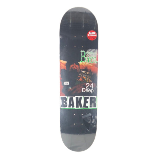 Baker Sammy Baca 24 Deep Black/White/Green/Multi Color Size 8.475 Skateboard Deck