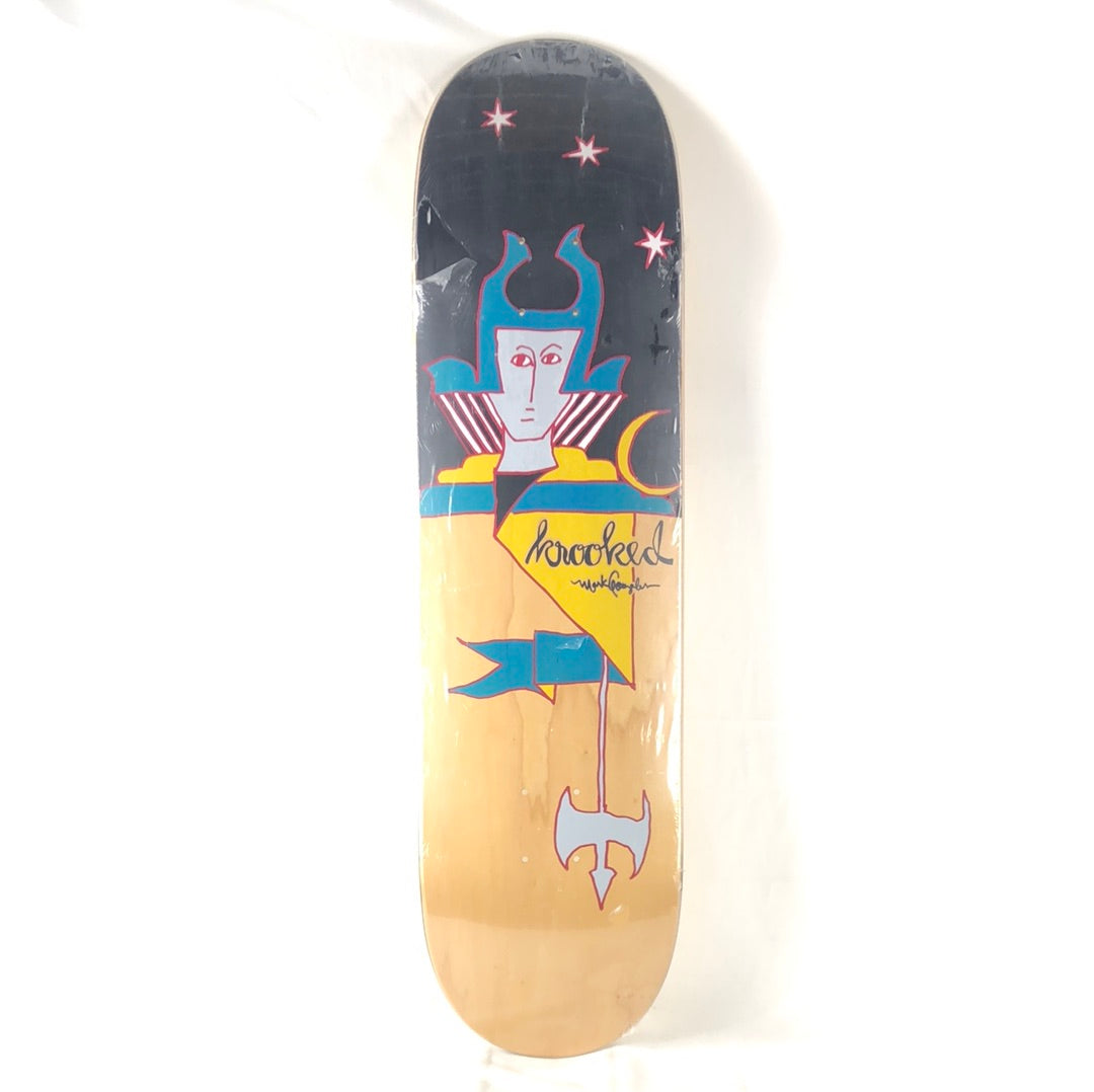 Krooked Mark Gonzales Drawing Blank/Black/Blue/Yellow/Red/Grey Size 8.3 Skateboard Deck