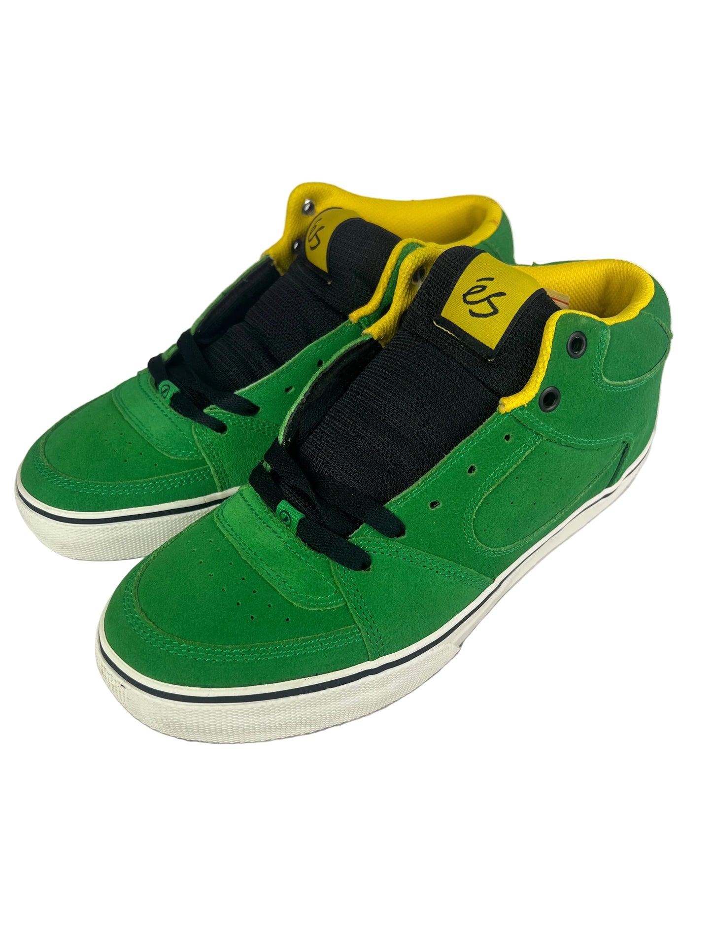 ES Square One Mid White Black Green US Mens Size 10.0 Shoes