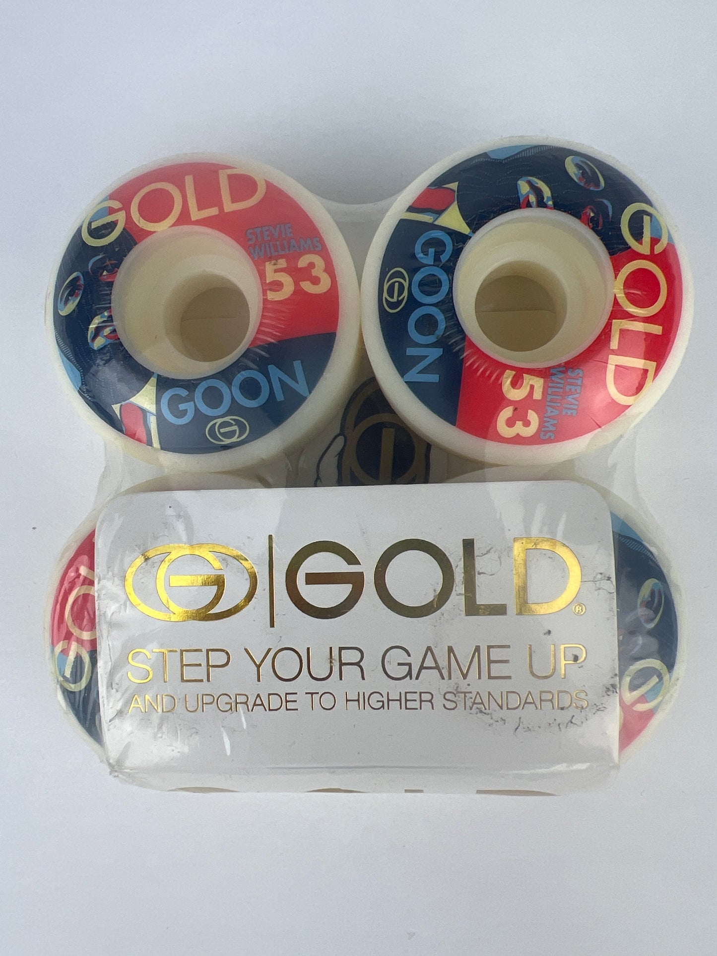 Gold Wheels Gold Goons Stevie Williams Obama Shiesty Blue Red Gold Size 53MM Vintage NOS Wheels