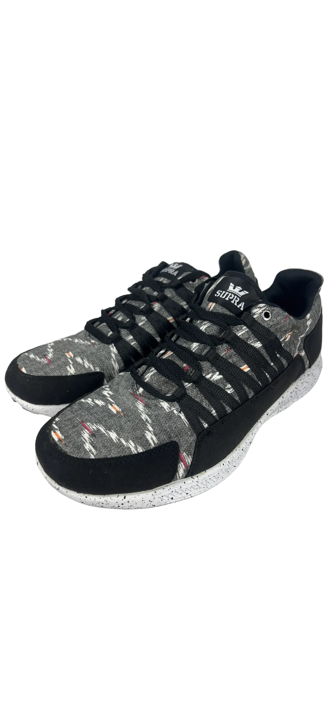 Supra Owen Black Print White US Mens Size 11.5 Classic Shoes