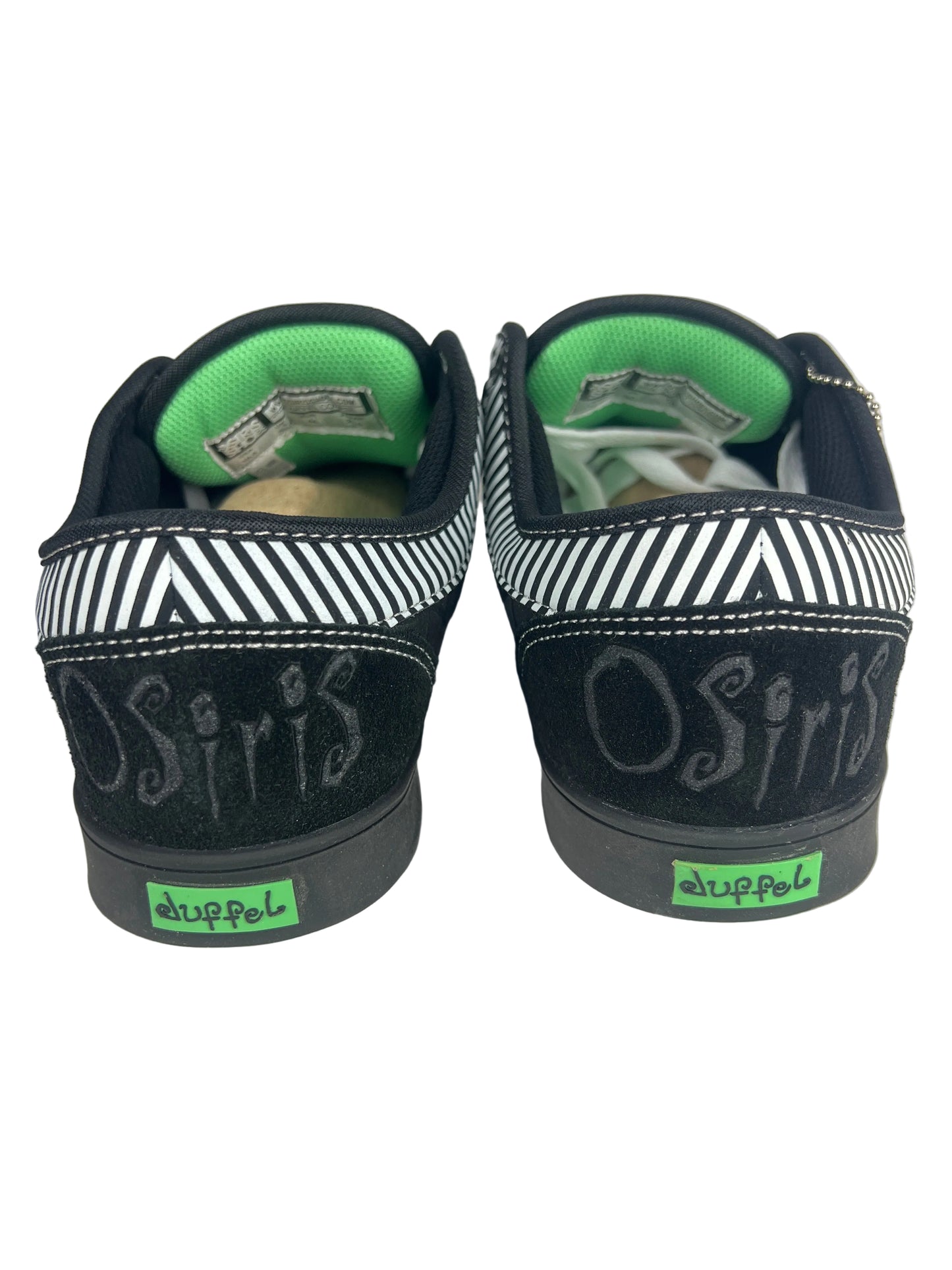 Osiris Corey Duffel Duffel Corpse Black White Green US Mens Size 10.5 Shoes