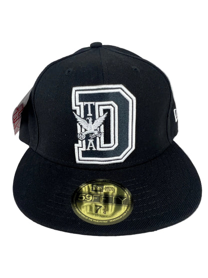Rob Dyrdek DTA Posse Brotherhood Eagle Black Silver Size 7 1/4 Vintage 59Fifty New Era Fitted Hat