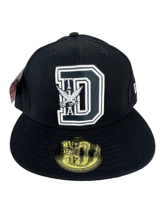 Rob Dyrdek DTA Posse Brotherhood Eagle Black Silver Size 7 1/4 Vintage 59Fifty New Era Fitted Hat