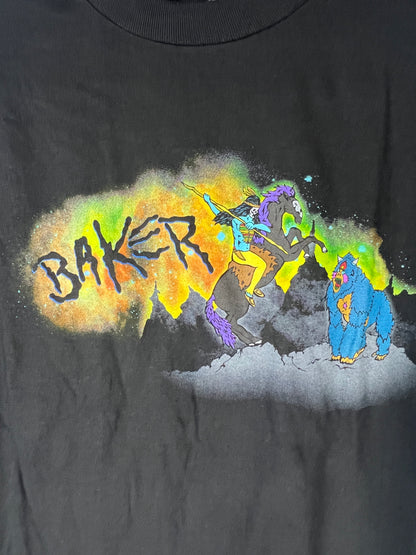 Baker Zombies Black Multi Size L S/s Vintage Shirt
