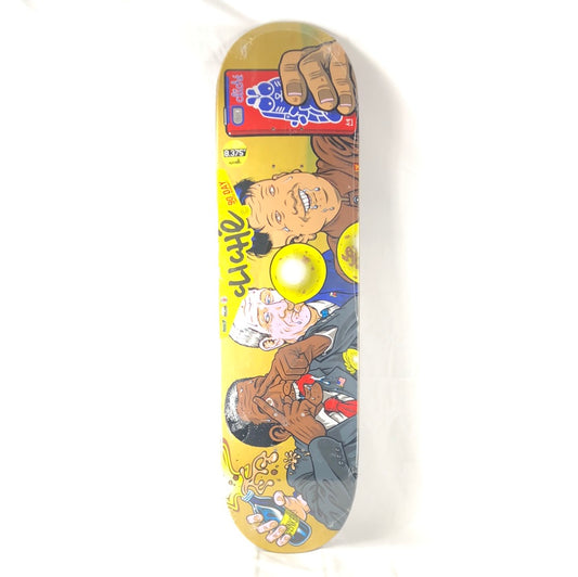 Cliche x Cliche World Leaders Jenkem Party Blank Tan/Yellow/Grey/Brown/Multi Color Size 8.375 Skateboard Deck