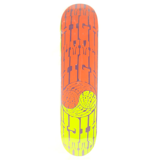 Bummer High Maroon Orange Yellow Size 7.8" Vintage NOS Deck