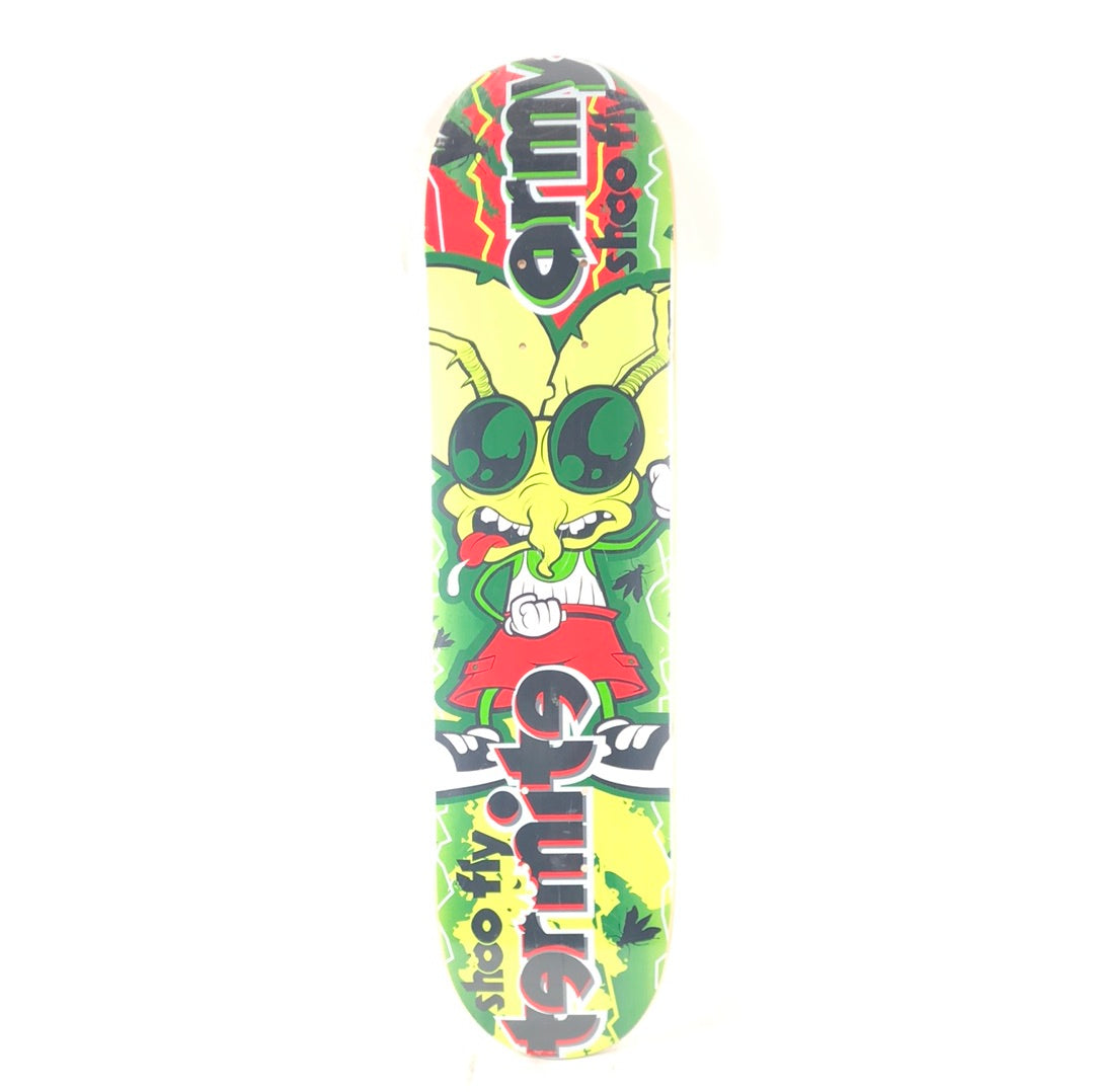 Termite Mini Board Army Shoo Fly Graphic Green/Red/Black Size 6.58 Skateboard Deck