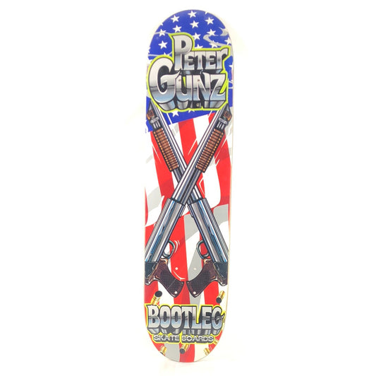 Bootleg Pete Eldridge Peter Gunz Amerian Flag Graphic Red White Blue Size 7.75" Skateboard Deck