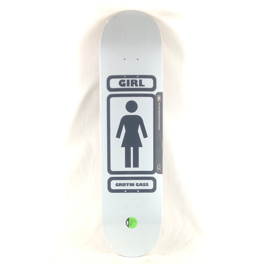 Girl Griffin Gass White Black 8" Skateboard Deck