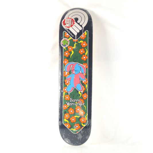 Powell Peralta  Danny Wainwright Floral Bunny Graphic Black Multi Color Size 7.625" Skateboard Deck