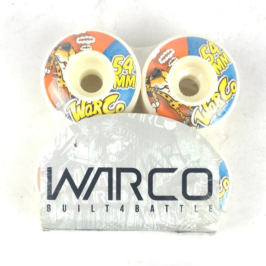 Warco Cheetoh Graphic Orange Blue Yellow 54mm Skateboard Wheels