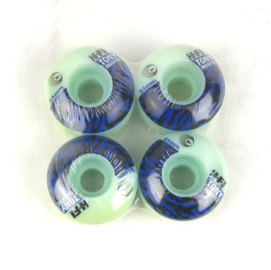 Hi-Fi Tony Manfre Blue Black   51mm Skateboard Wheels
