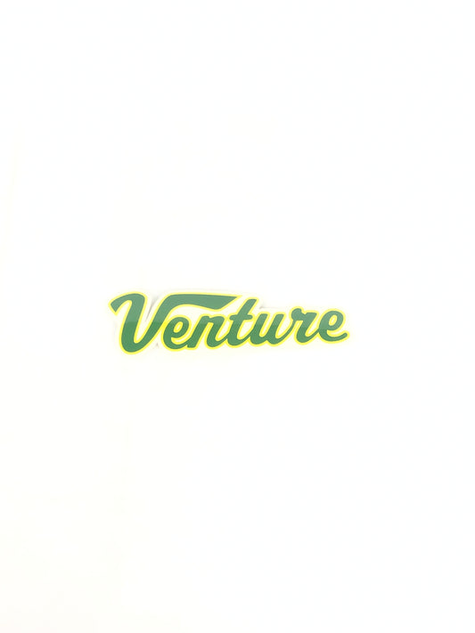 Venture Truck Company Logo Yellow Green 7" x 2" Sticker