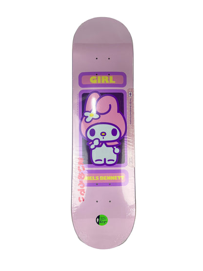 Girl Niels Bennett Sanrio 60th Anniversary Pink White Purple Size 8.12" Vintage NOS Deck